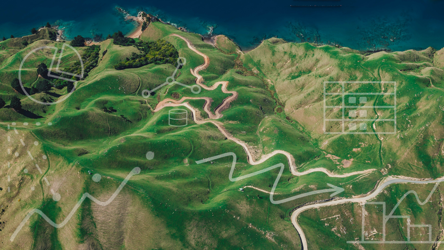A image that shows a mountain range 